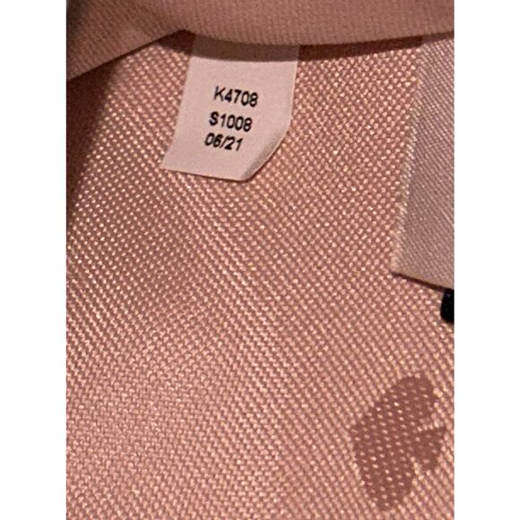 Kate Spade Logo Glitter On Large Continental Rose Full-Zip Leather Wallet189 - Picture 8 of 11